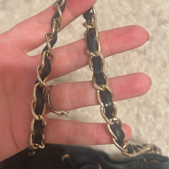 Moschino Black Quilted Leather Shoulder Bag - Picture 7 of 8